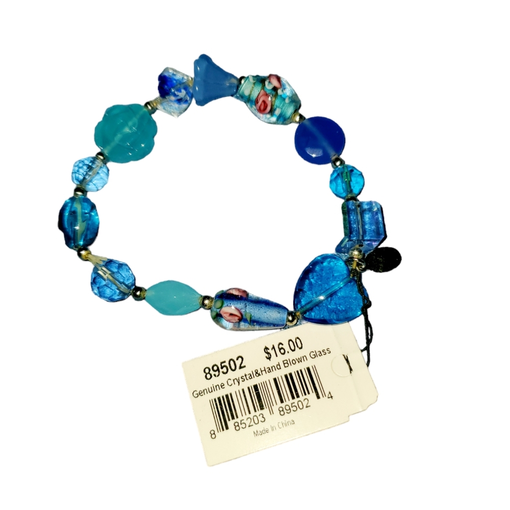 Cookie Lee Hand Blown Glass Bracelet